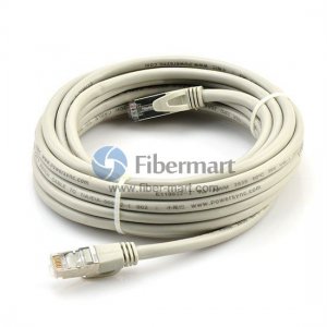 Cat7 SFTP Golden shield RJ45 connection Network jumpers 5m White