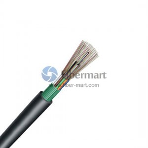 24 Fibers 50/125μm Multimode Single Armor Single Jacket Stranded Loose Tube Steel Wire Strength Waterproof Outdoor Cable - GYTA