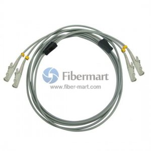E2000/UPC to E2000/UPC Duplex Multimode 50/125 OM2 Armored Patch Cable