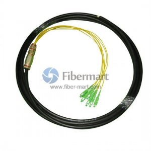 6-Fiber Single-mode 9/125 FC/SC/ST/LC Waterproof Fiber Pigtail