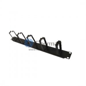 2U Metal Horizontal Cable Management Panel with 5 Rings