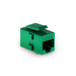 Cat6 RJ45 (8P8C) Unshielded Coupler Keystone Insert Module Green