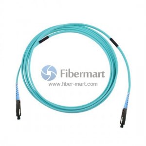 MU-MU Simplex OM4 50/125 Multimode Armored Fiber Patch Cable
