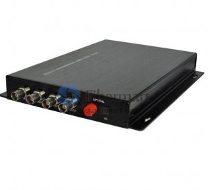 1 Channel Bidirectional HD-SDI over Optical Fiber Transmitter and Receiver Set