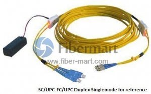 FC/APC-SC/APC Duplex Single-mode (9/125) Tracer fiber patch cord