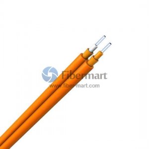 Corning Fiber 62.5/125μm Multimode Duplex Zipcord Tight Buffer LSZH Indoor Fiber Optic Cable