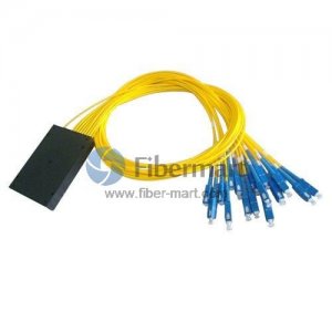 1x18 FBT Splitter Singlemode Three Window Fiber Splitter with ABS Box