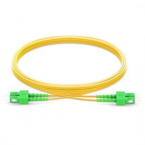 5M SC APC to SC APC Duplex 2.0mm PVC(OFNR) SMF Bend Insensitive Fiber Patch Cable