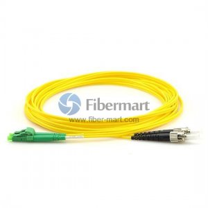 LC/APC to ST/UPC Singlemode 9/125 Duplex Fiber Patch Cable