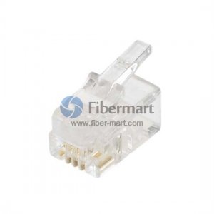 200 x RJ11 6P4C 4 Fibers/Conductor Modular Telephone Plug