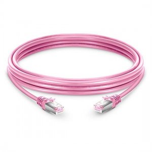 Cat5e Snagless Shielded (FTP) Ethernet Network Patch Cable, Pink PVC, 10m (32.81ft)