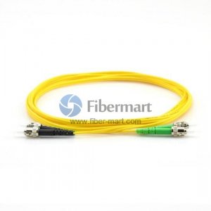 ST/UPC to ST/APC Singlemode 9/125 Duplex Fiber Patch Cable