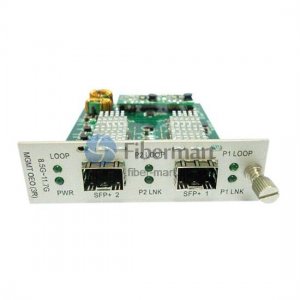 2 ports SFP+ to SFP+ 10G WDM Transponder OEO Converter 8.5G~11.7G w/full 3R Support