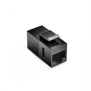 Cat5e RJ45 (8P8C) Unshielded Coupler Keystone Insert Module Black