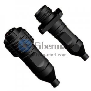 ODC Socket to ODC Socket 2 Fiber Outdoor Cable Connector