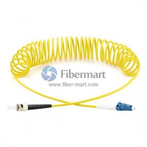 ST-LC Simplex Single-mode Bend Safe Curl Fiber Patch cord