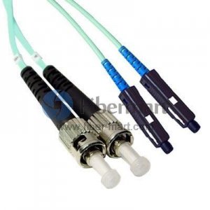 ST-MU Duplex OM4 50/125 Multimode Fiber Patch Cable