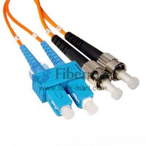 SC/UPC-ST/UPC Duplex Multimode 100/140um 3.0mm Fiber Patch Cable