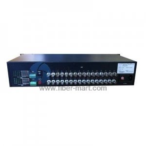 64 Channel Video & 1 Return Data to Fiber SM 20km Optic Video Multiplexer
