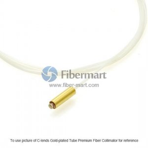 2M Dual Fiber 850nm C-lens Gold-plated Tube Premium Fiber Collimator 5mm WD 250um