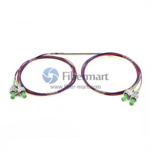 2x2 Polarization Maintaining Coupler PM630 Fiber FBT Splitter 630nm 1m length Slow Axis