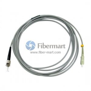 SC/UPC to ST/UPC Simplex Multimode 62.5/125 OM1 Armored Patch Cable