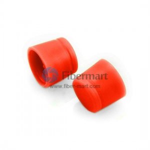 橡胶防尘帽适用于FC适配器，红色，100件/包