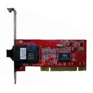PCI-E 100M Fiber Optic Network Card Adapter Singlemode with SC Connector 25km