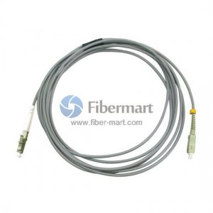 SC/UPC to LC/UPC Simplex Multimode 50/125 OM2 Armored Patch Cable