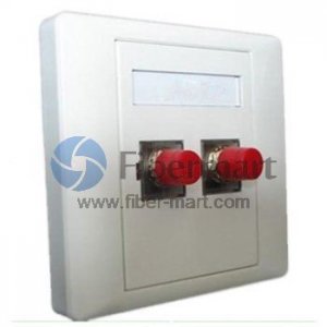 2-Port FC Fiber Optic Wall Plate Outlet