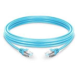 Cat6a Snagless Unshielded (UTP) Ethernet Network Patch Cable, Aqua LSZH, 3m (10ft)