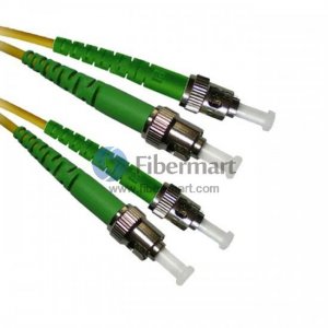 ST/APC to MU Singlemode 9/125 Duplex Fiber Patch Cable