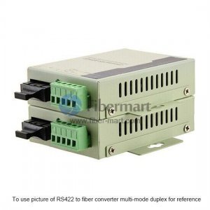 Industrial RS-422 to Single-mode Duplex Fiber Converter, 1310nm 20km