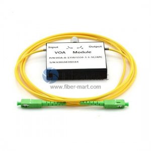 SC/APC to SC/APC Variable Fiber Optic VOA In-Line Attenuator 0-30dB