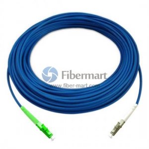 LC/UPC to LC/APC Simplex Singlemode 9/125 Armored Patch Cable