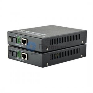 A Pair of BIDI WDM Single Fiber 10/100/1000M 1490/1550 80km Ethernet Media Converter