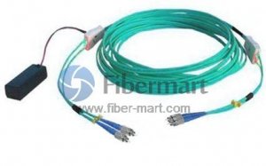FC-FC Duplex OM3 Multi-mode (50/125) Tracer fiber patch cord