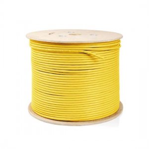 305m (1000ft) Spool Cat5e Unshielded(UTP) Solid PVC Bulk Ethernet CableYellow