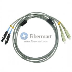 SC/UPC to MU/UPC Duplex Multimode 50/125 OM2 Armored Patch Cable