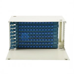 96 Fibers SC 6U Rack Mount Optic Distribution Frame with pigtails and adapters FM-ODF-B-96