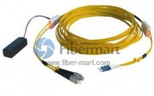 ST-LC Duplex Single-mode (9/125) Tracer fiber patch cord