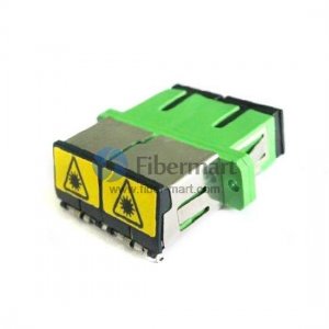 SC/UPC to SC/UPC Duplex With Open Shutter Plastic Fiber Adapter