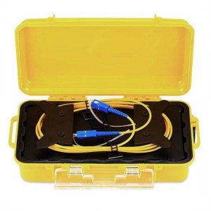 Fiber Optic OTDR Launch Cable Box, Singlemode 10km SC/UPC