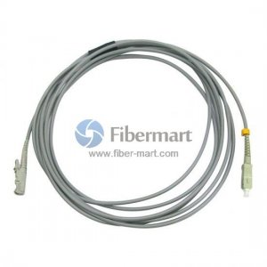 SC/UPC to E2000/UPC Simplex Multimode 62.5/125 OM1 Armored Patch Cable