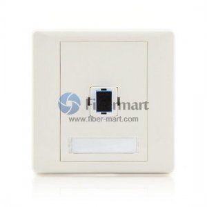 Single Port SC Fiber Optic Wall Plate Outlet