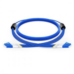 定制 LC - LC 4 光纤单模 9/125 铠装分支电缆 3.0mm 分支