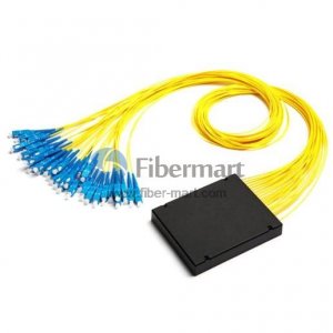 1x24 FBT Splitter Singlemode Three Window Fiber Splitter with ABS Box