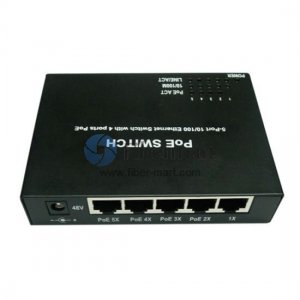 5-Port 10/100/1000M POE Switch with 4-Port POE