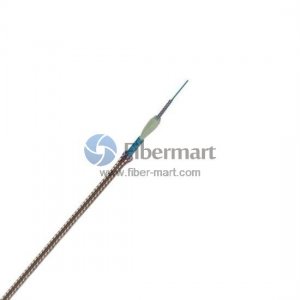 1 Fiber 62.5/125μm Multimode Copper Braid Flame Retardant Armored Sensor Cable