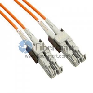 E2000/UPC-E2000/UPC Duplex Multimode 100/140um 3.0mm Fiber Patch Cable